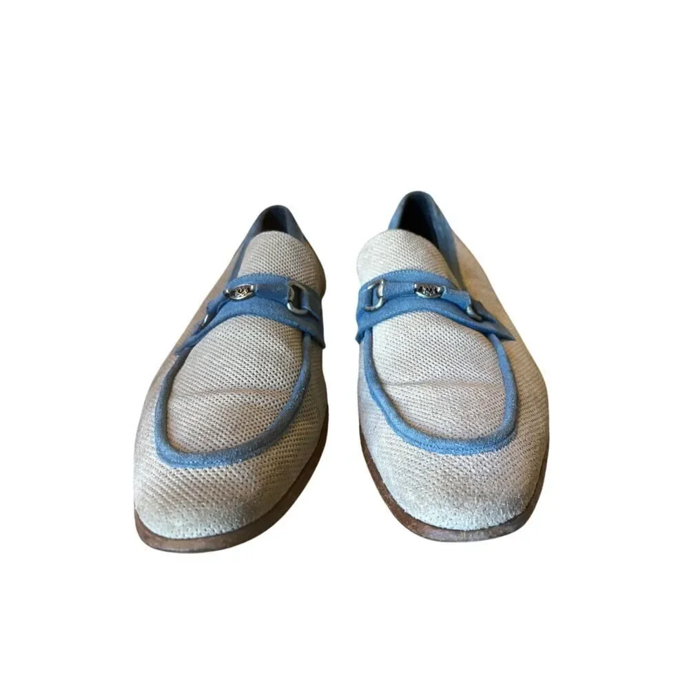 MEZLAN suede and canvas loafers size 10 M